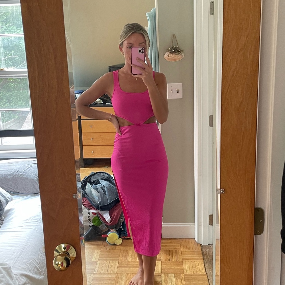 Cut Out Midi Dress